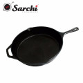 Round Fry Pan Cast Iron With Helper Ovenproof Handle